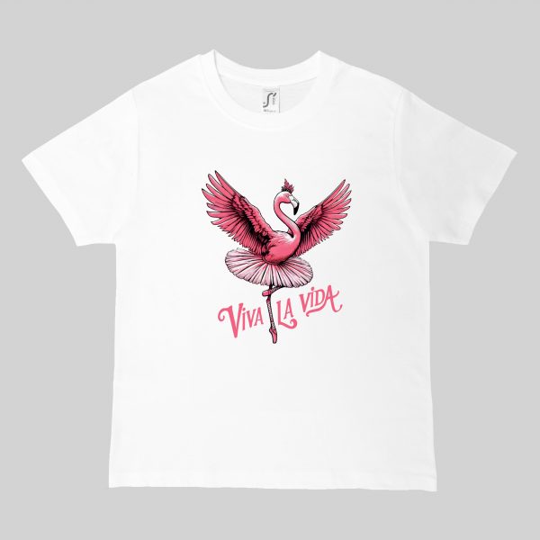 Col rond Kids / Flamant rose ~ Danses & Fiestas