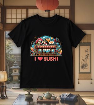 T-shirts blanc kids Visuel sushis 2 - Asia Col rond Kids / Sushis II ~ Asia