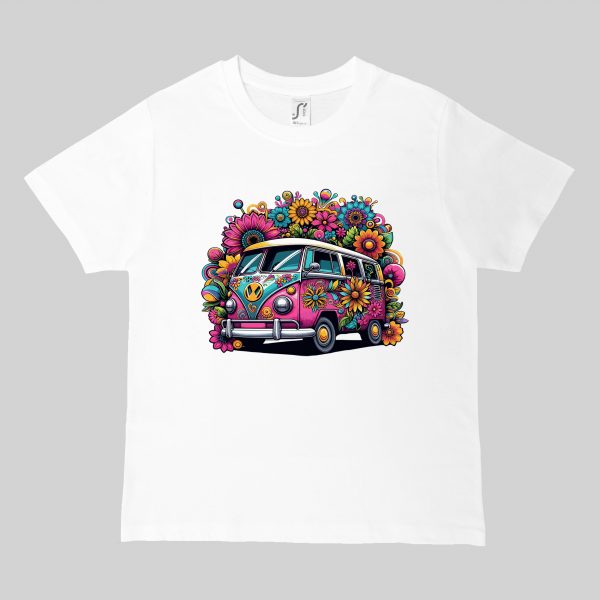 T-shirts blanc kids Visuel van I - Véhicules Col rond Kids / Van I ~ Vintages Cars