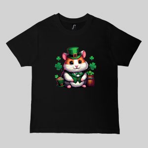 T-shirts noir kids Visuel Hamsters I - Saint Patrick Col rond Kids / Hamster ~ Saint Patrick