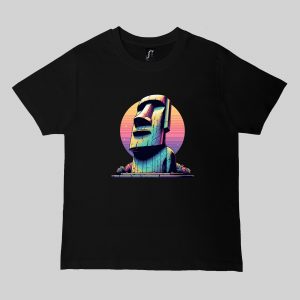 T-shirts noir kids Visuel Ile de paques III - Spirituelles Zen Col rond Kids / Ile de Pâques III ~ Spirituelles & Zen