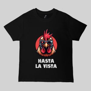 T-shirts noir kids Visuel Poules I - Fantastiques & Sciences fictions Col rond Kids / Poule I ~ Fantastiques & Sciences fictions