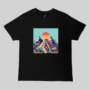 T-shirts noir kids Visuel Pyramides I - Spirituelles Zen Col rond Kids / Pyramides I ~ Spirituelles & Zen