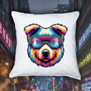 Housse de coussin Chien ~ Colors Vibes