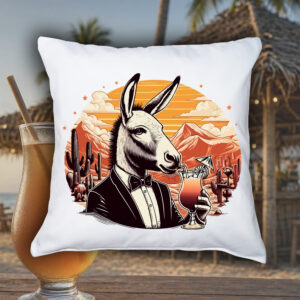 Housse de coussin / Âne ~ Eat me / Drink me