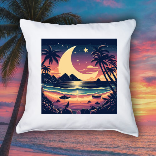 Housse de coussin Lune de Mer ~ Summers Vibes
