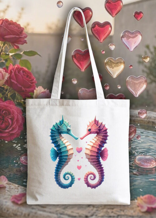 Tote Bag Hippocampes ~ Love