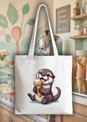 Tote Bag Loutre ~ Eat me & Drink me