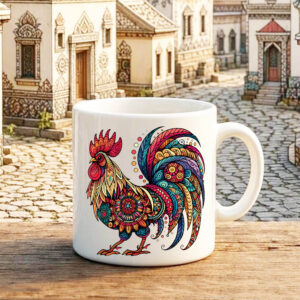 Mug Coq Mandala I Mug Coq ~ Mandalas