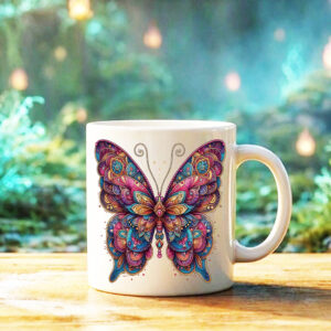 Mug Papillon I ~ Mandalas