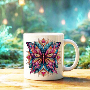 Mug Papillon Mandala II Mug Papillon II ~ Mandalas