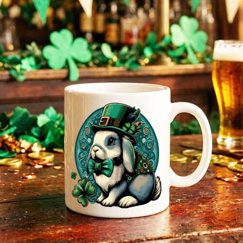 Mug Visuel Lapins I - Saint Patrick Mug Lapin ~ Saint Patrick