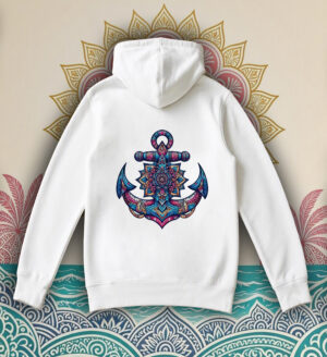 Sweats à capuche Unisexe Adultes / Ancre  ~ Mandala