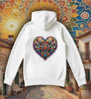 Sweats à capuche Unisexe Adultes / Coeur ~ Mandala