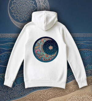 Sweats à capuche Unisexe Adultes / Lune I ~ Mandala
