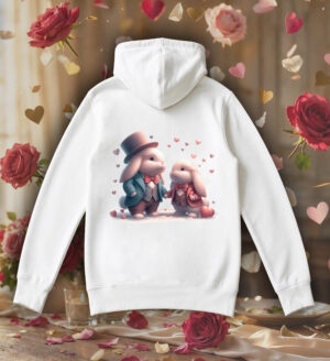 Sweats à capuche Unisexe Adultes / Lapins ~ Loves