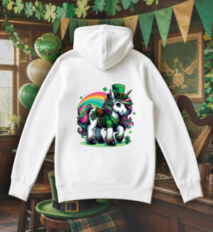 Sweats à capuche Unisexe Adultes / Licorne ~ Saint Patrick