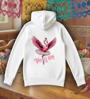 Sweats à capuche Unisexe Adultes / Flamant rose ~ Danses & Fiestas