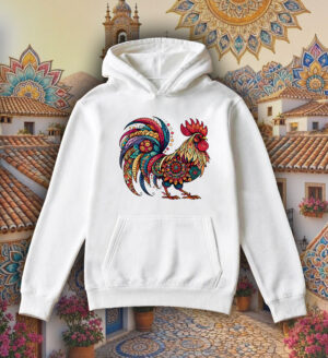 Sweats à capuche Unisexe Adultes / Coq ~ Mandala