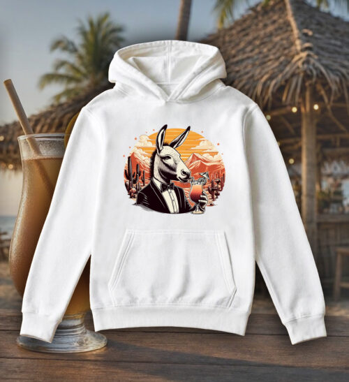 Sweats à capuche Unisexe Adultes / Âne ~ Eat me & Drink me