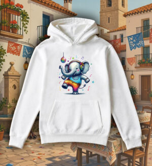 Sweats à capuche Unisexe Adultes / Eléphant ~ Danses & Fiestas