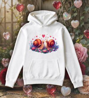 Sweats à capuche Unisexe Adultes / Escargots ~ Loves