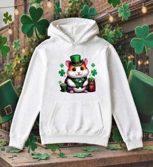 Sweats à capuche Unisexe Adultes / Hamster ~ Saint Patrick
