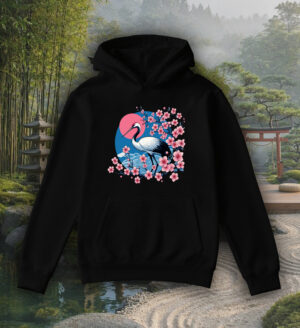 Sweats à capuche Unisexe Adultes / Cigogne ~ Asia
