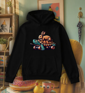 Sweats à capuche Unisexe Adultes / Lièvre & Tortue ~ Humours