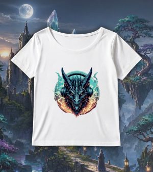 T-6AEB~1 Col rond Femmes / Dragon ~ Fantastiques & Sciences fictions