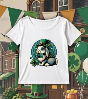 Col rond Femmes / Lapin ~ Saint Patrick