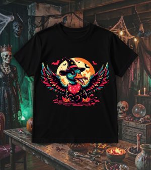 T-shirt col rond noir enfants Visuel Canards 1 - Horreurs Col rond Kids / Canard ~ Horreurs