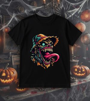 T-shirt col rond noir hommes Visuel Epouvantail 1 - Horreurs Col rond Hommes / Épouvantail ~ Horreurs