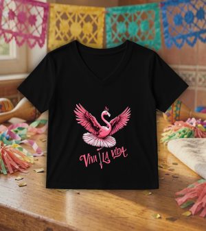 Col V Femmes / Flamant rose ~ Danses & Fiestas