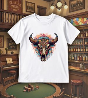 T-shirts blanc kids Visuel Bufles I - Western Col rond Kids / Bufle I ~ Westerns