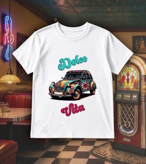 T-shirts blanc kids Visuel CV I - Véhicules Col rond Kids / CV ~ Vintages Cars