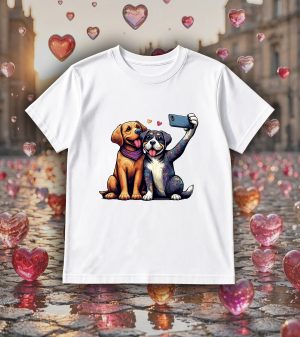 T-shirts blanc kids Visuel Chiens I - Humours Col rond Kids / Chiens ~ loves