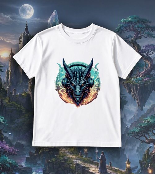 T-shirts blanc kids Visuel Dragons I - Fantastiques & Sciences fictions Col rond Kids / Dragon ~ Fantastiques & Sciences fictions