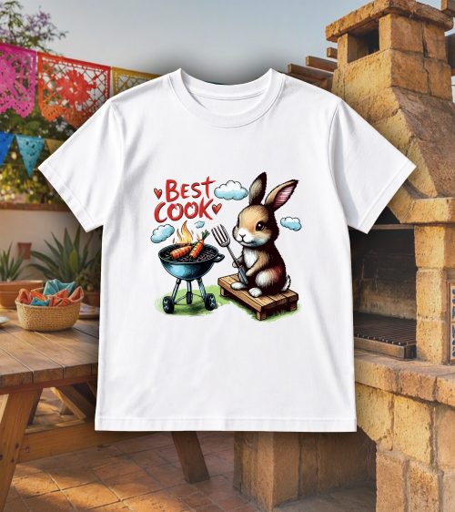 T-shirts blanc kids Visuel Lapins I - Eat me, drunk me Col rond Kids / Lapin I ~ Eat me & Drink me