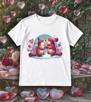 T-shirts blanc kids Visuel Marmottes I - Loves Col rond Kids / Marmottes ~ Love