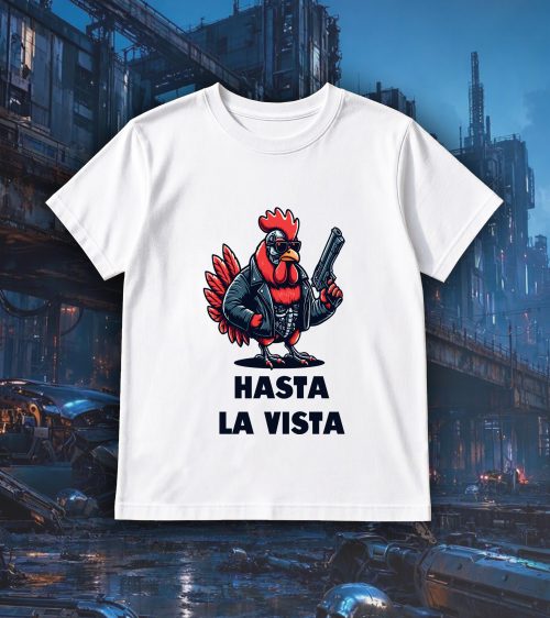 T-shirts blanc kids Visuel Poules II - Fantastiques & Sciences fictions Col rond Kids / Poule II ~ Fantastiques & Sciences fictions