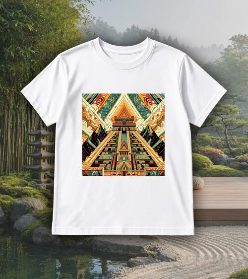 T-shirts blanc kids Visuel Pyramides II - Spirituelles Zen Col rond Kids / Pyramides II ~ Spirituelles & Zen