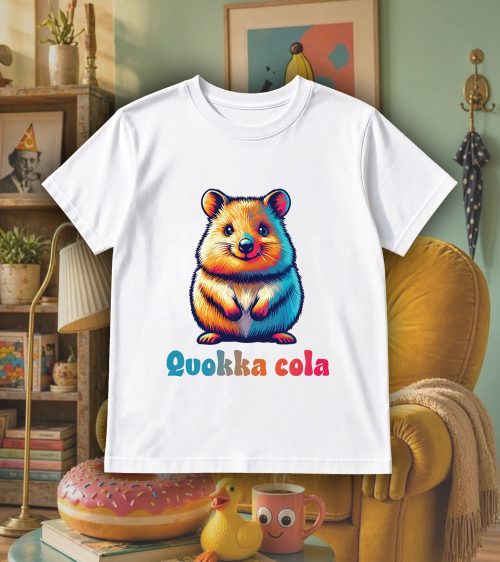T-shirts blanc kids Visuel Quokkas I - Humours Col rond Kids / Quokka ~ Humours