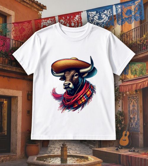 T-shirts blanc kids Visuel Taureaux I - Dances & fiestas Col rond Kids / Taureau ~ Danses & Fiestas