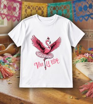 Col rond Kids / Flamant rose ~ Danses & Fiestas