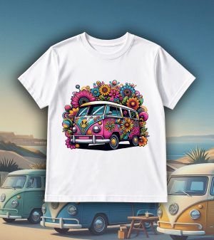 T-shirts blanc kids Visuel van I - Véhicules Col rond Kids / Van I ~ Vintages Cars