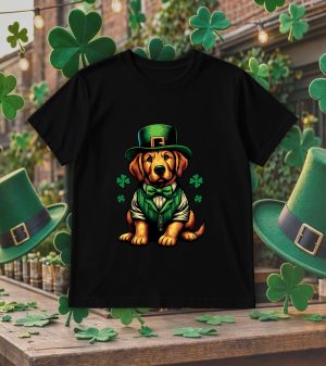T-shirts noir kids Visuel Chiens I - Saint Patrick Col rond Kids / Chien ~ Saint Patrick