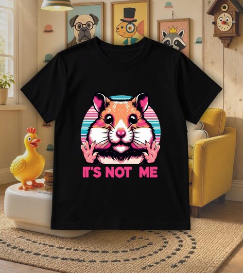 T-shirts noir kids Visuel Hamsters I - Humours Col rond Kids / Hamster ~ Humours