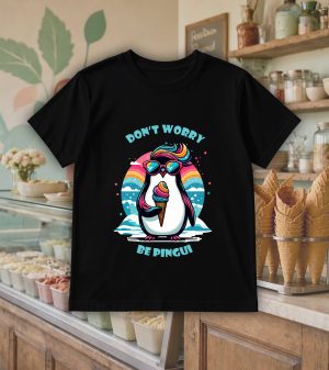 T-shirts noir kids Visuel Pinguins I - Eat me, drunk me Col rond Kids / Pinguin ~ Eat me & Drink me