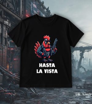 T-shirts noir kids Visuel Poules II - Fantastiques & Sciences fictions Col rond Kids / Poule II ~ Fantastiques & Sciences fictions